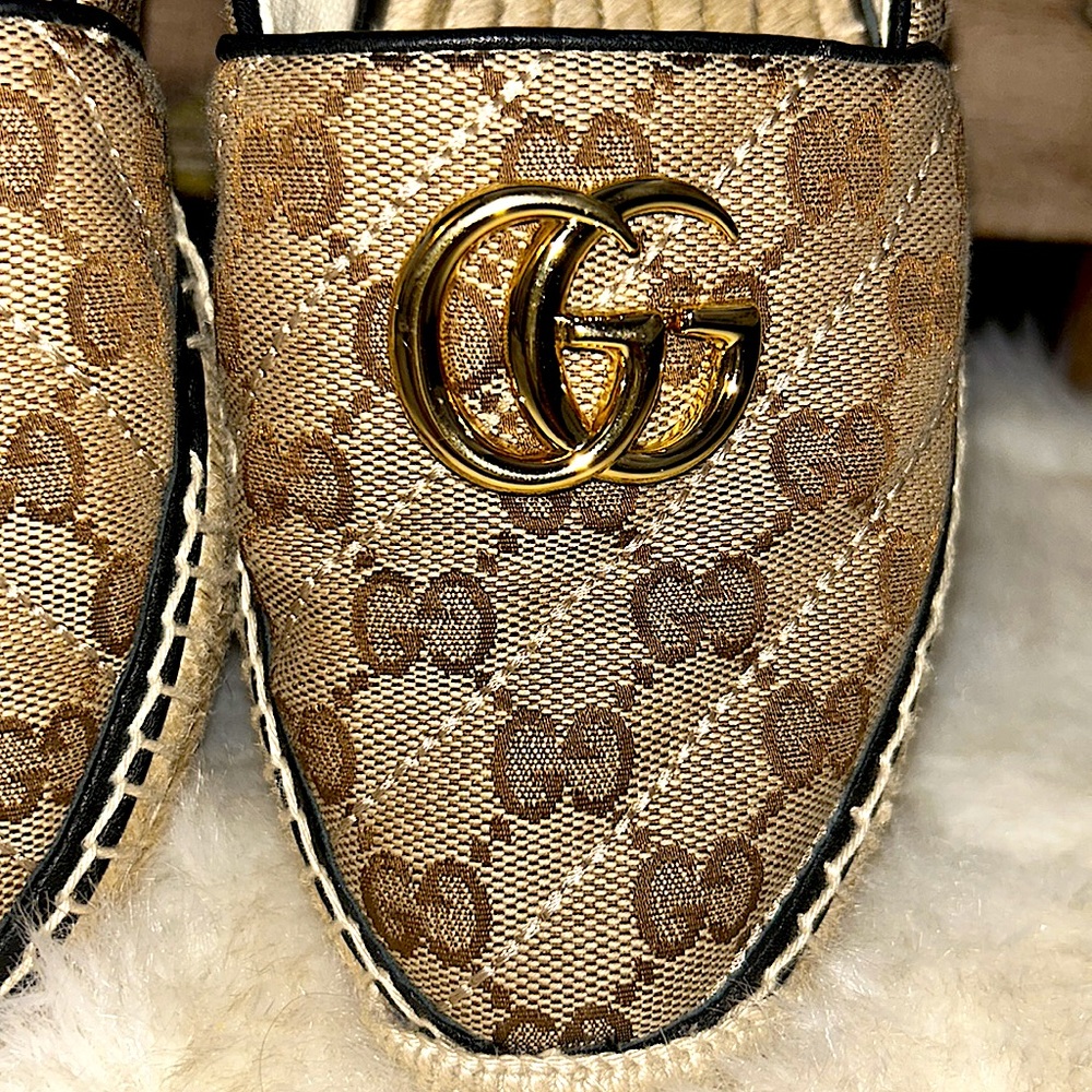 NWT Authentic Gucci Platform Logo Espadrilles Size 37.5 Willing to trade! - Picture 6 of 14